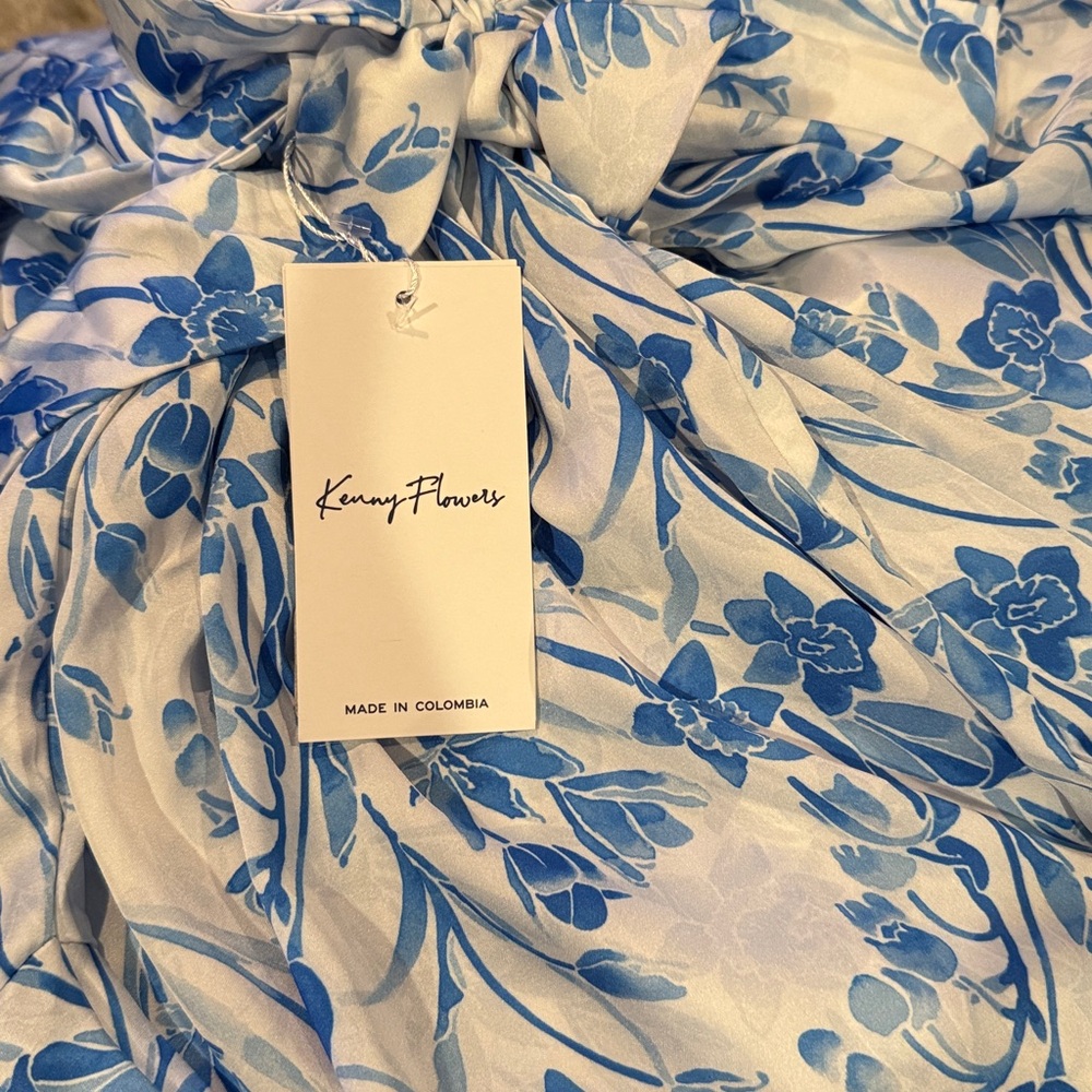 NEW💙🤍Kenny Flowers The Côte d'Azur" Pajama Robe $128 - Picture 3 of 4